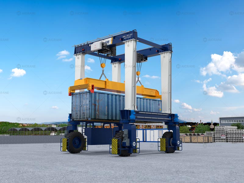 Aicrane Grúa RTG Rubber TYred Gantry Crane para Contenedores