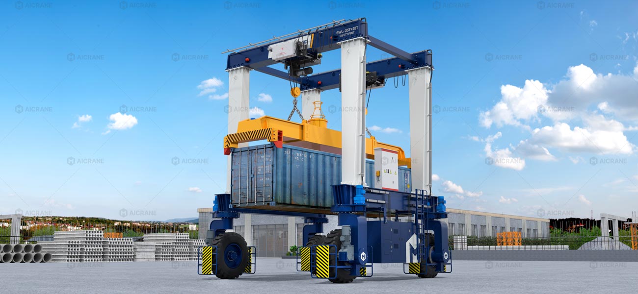 Aicrane Grúa RTG de Doble Viga para Puertos y Patios en Chile