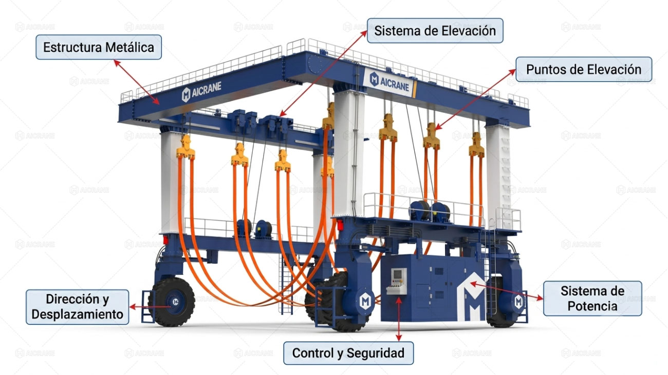 Estructuras de una Grúa Pórtico para Barcos: Asegura la Seguridad, la Eficiencia y la Adaptación al Entorno Marino