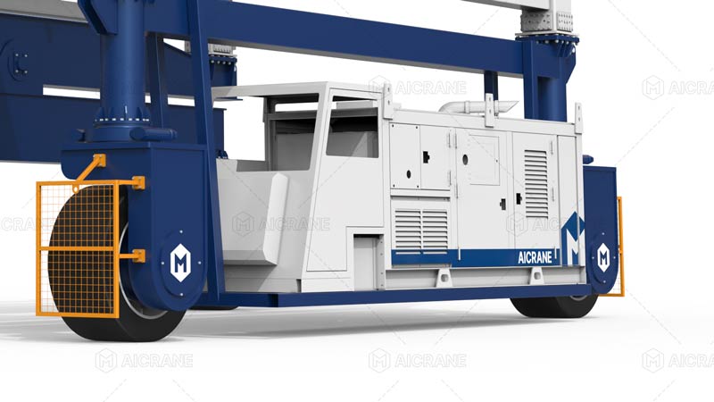 La cabina de la grúa pórtico de carretilla Aicrane le permite manejar el equipo como si estuviera conduciendo un automóvil.